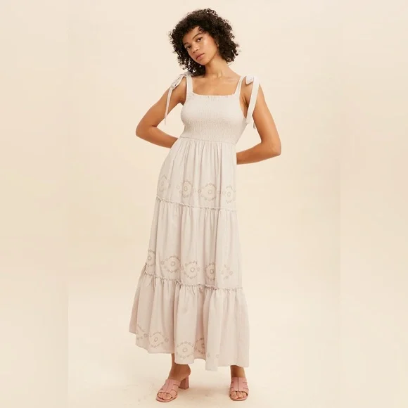 Dresses | Terrance Views Linen Blend Maxi Dress | Poshmark